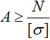 Формула для расчета площади стержня