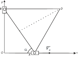 Вершины А и В равностороннего треугольника ABD перемещаются 