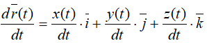 Зависимость между составляющими скорости и радиус-вектором движущейся точки