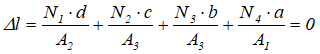 Уравнение совместности деформаций сокращенное на модуль Юнга