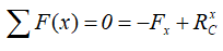 Уравнение суммы сил балочной системы