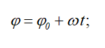 Формула равномерного вращения