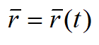 Векторное уравнение движения точки