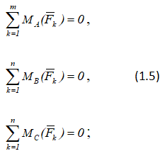 Вторая форма равновесия - теорема о трёх моментах.